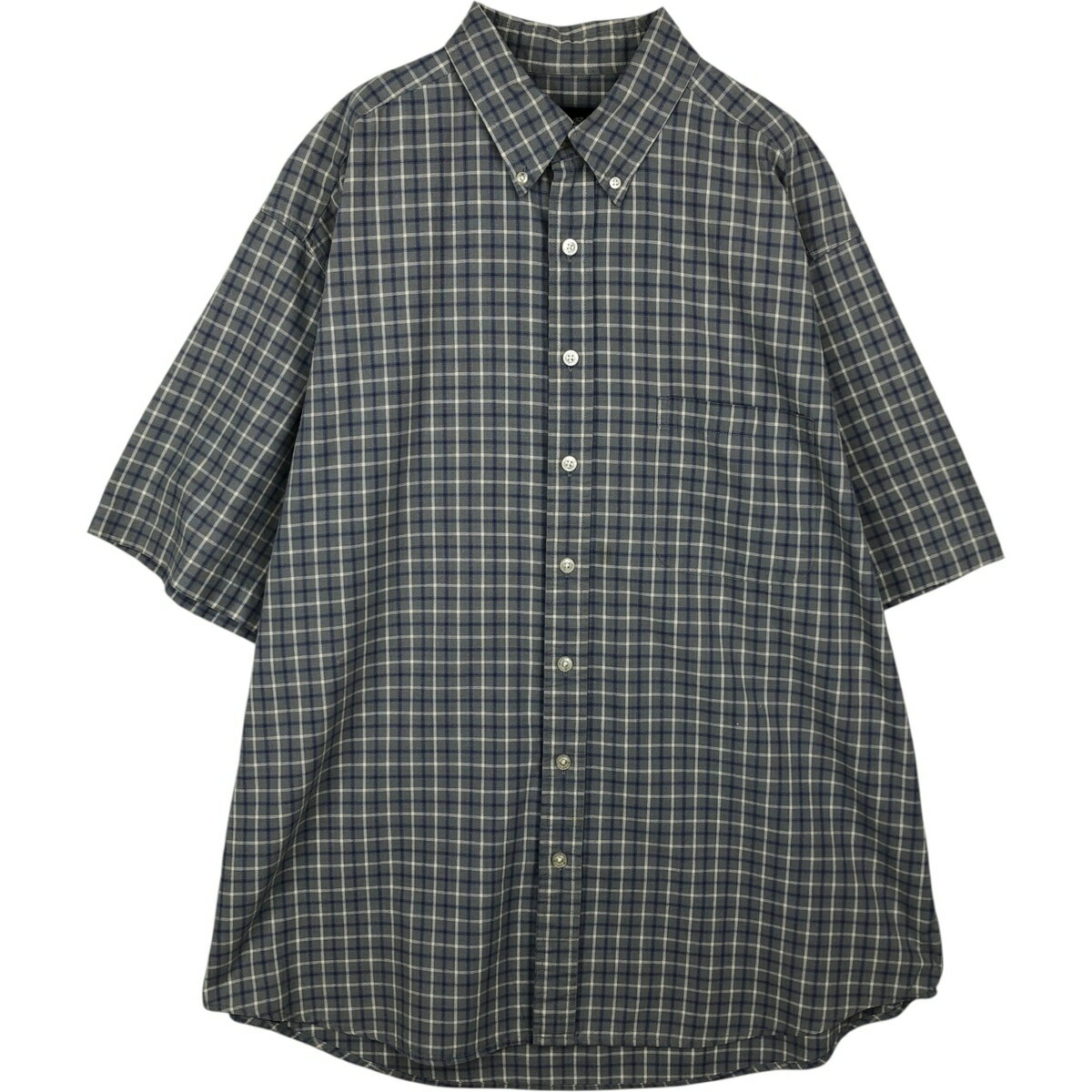 古着 00'S エディーバウアー Eddie Bauer 半袖 ボタンダウン チェックシャツ メンズXL相当 /eaa478034 【中古】 【260322】 グリーン系 春夏
