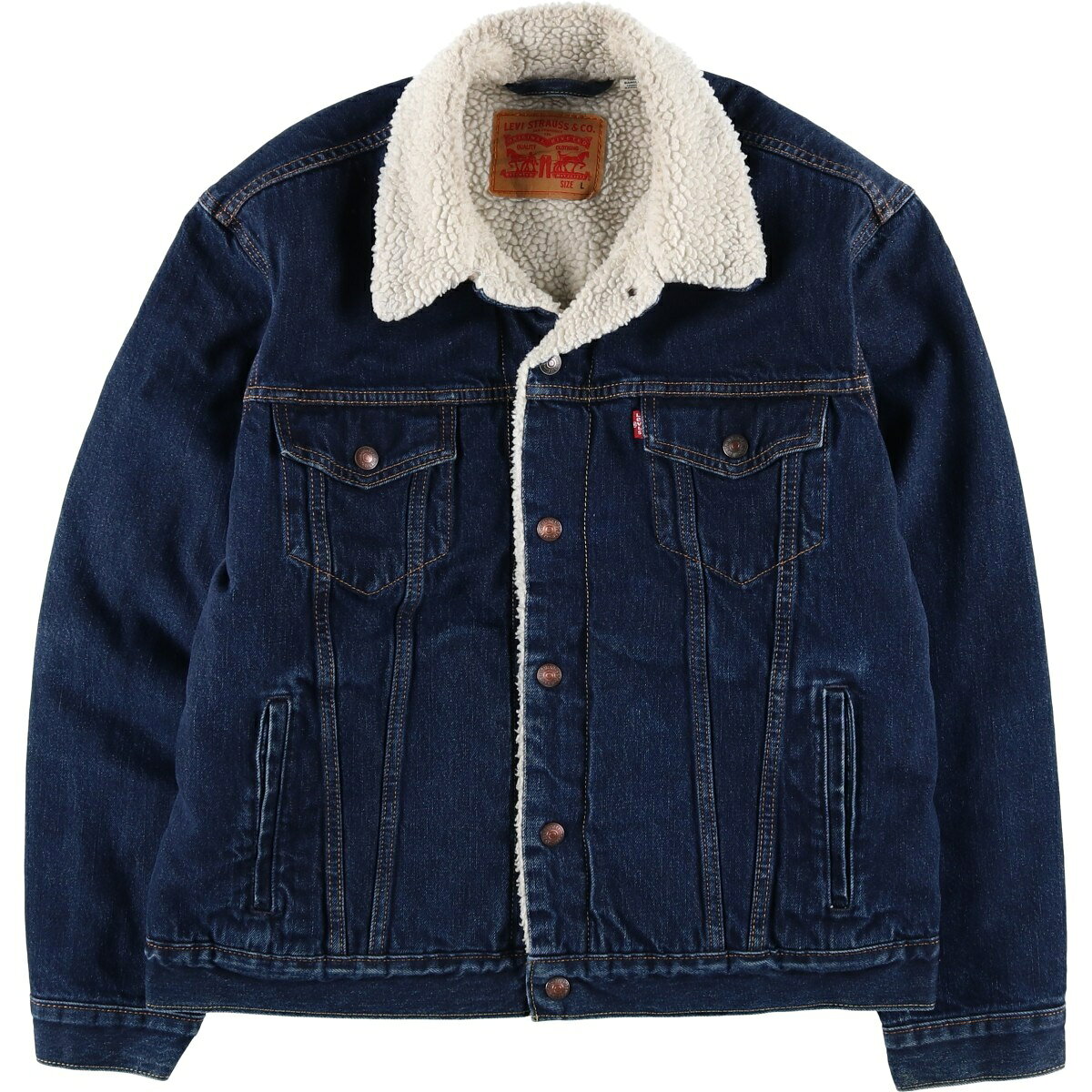 Levi Strauss & Co. ボア デニムジャケット XL 楽天市場】リーバイス ボア デニム（コート・ジャケット｜メンズ