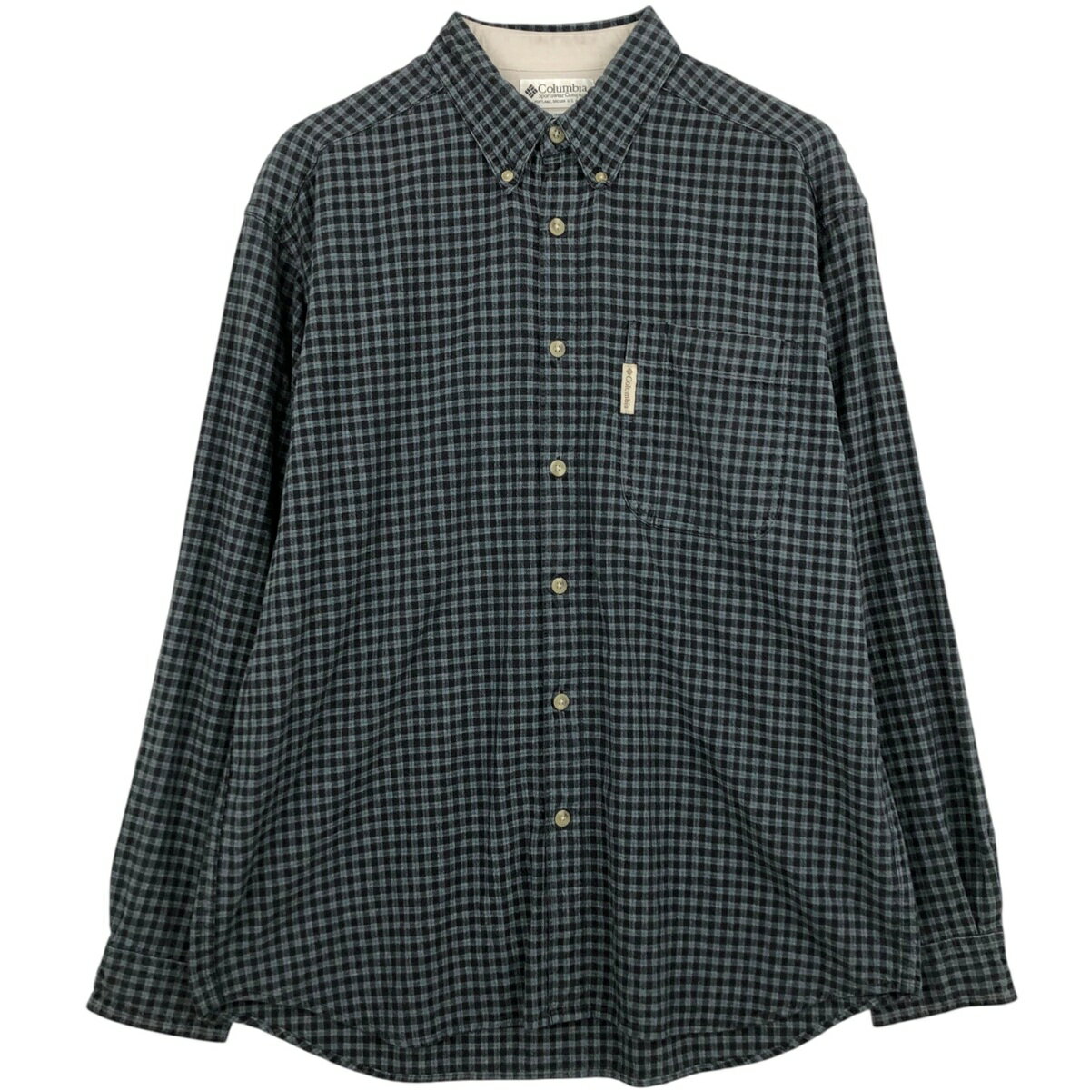 Rakuten - 古着 90~00'S コロンビア Columbia 長袖 ボタンダウンチェックシャツ メンズL相当 ヴィンテージ /eaa478151 【中古】 【260326】