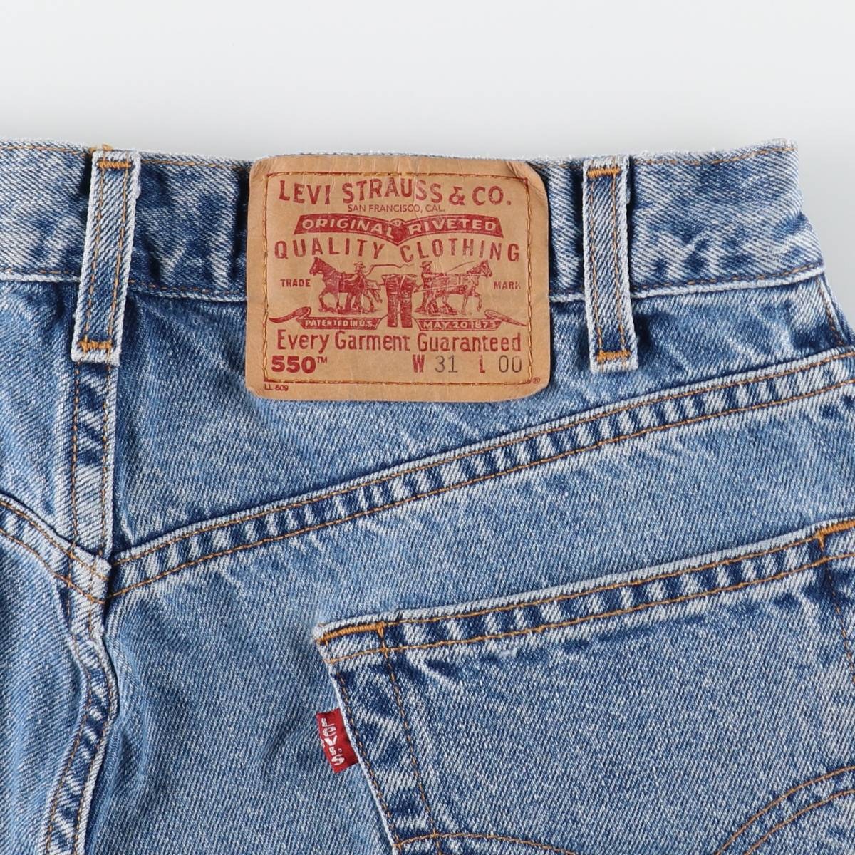 古着 90'S リーバイス Levi's 550 RELAXED FIT 36550-1891 デニムショーツ ハーフパンツ ジョーツ メンズw30相当 ヴィンテージ /eaa478161 【中古】 【260406】 3