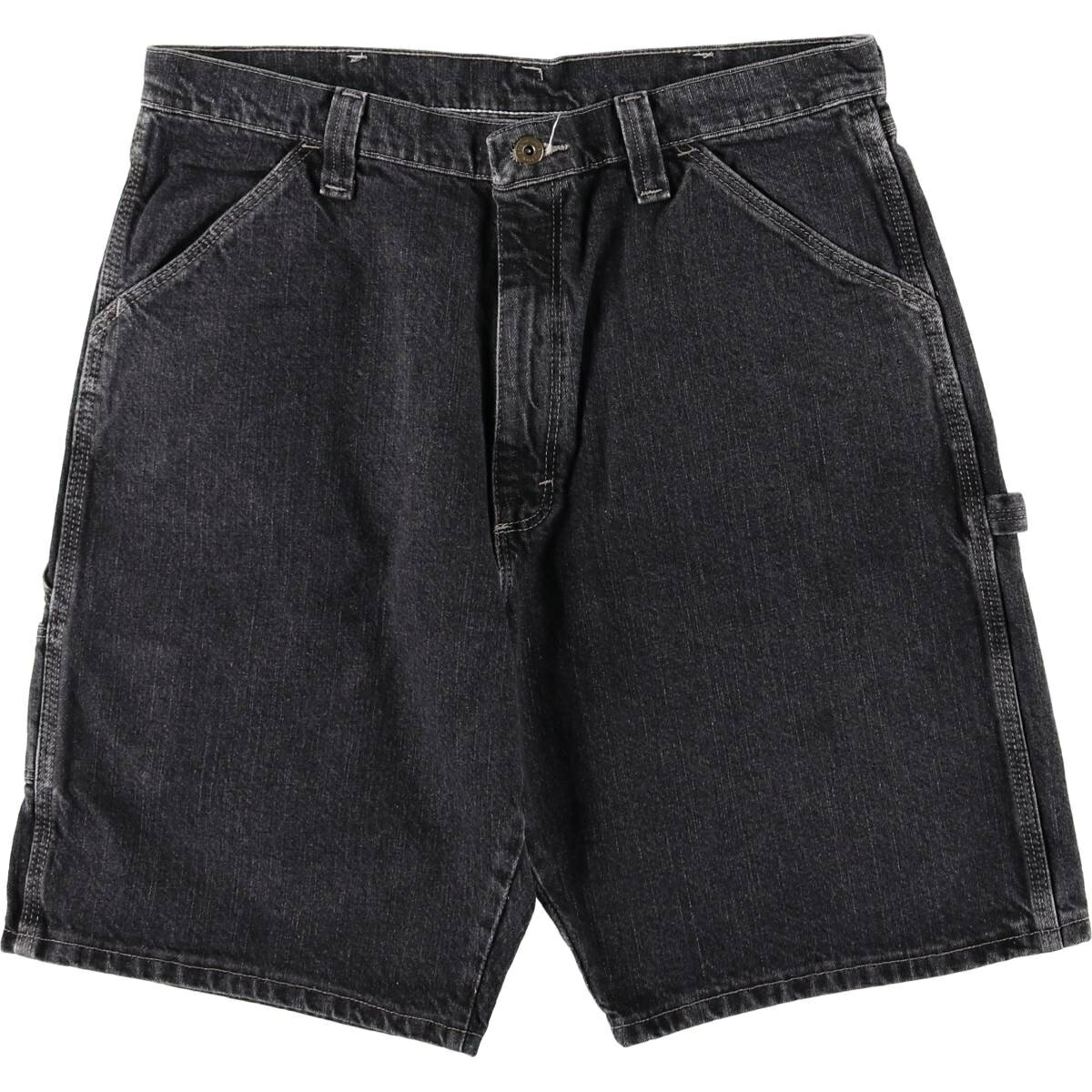 Rakuten - 古着 ラングラー Wrangler デニムペインタージョーツ ハーフパンツ メンズw35相当 /eaa478181 【中古】 【260324】 ブラック系 春夏秋