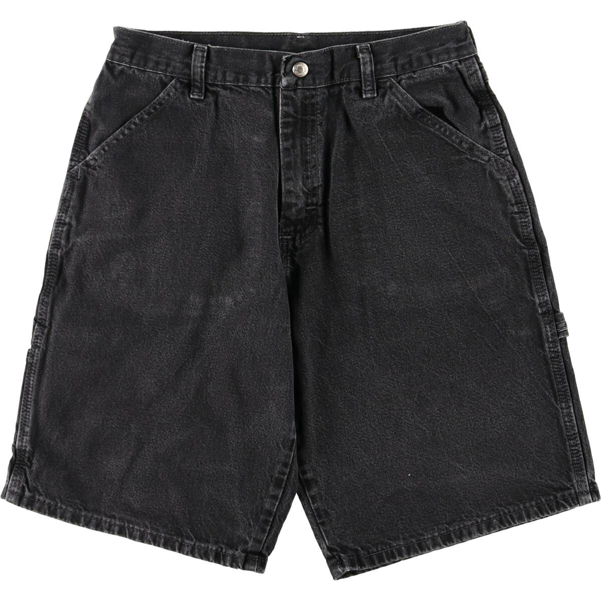 樂天商城 - 古着 ラングラー Wrangler デニムペインターショーツ ショートパンツ メンズw30相当 /eaa478184 【中古】 【260324】 ブラック系 春夏秋