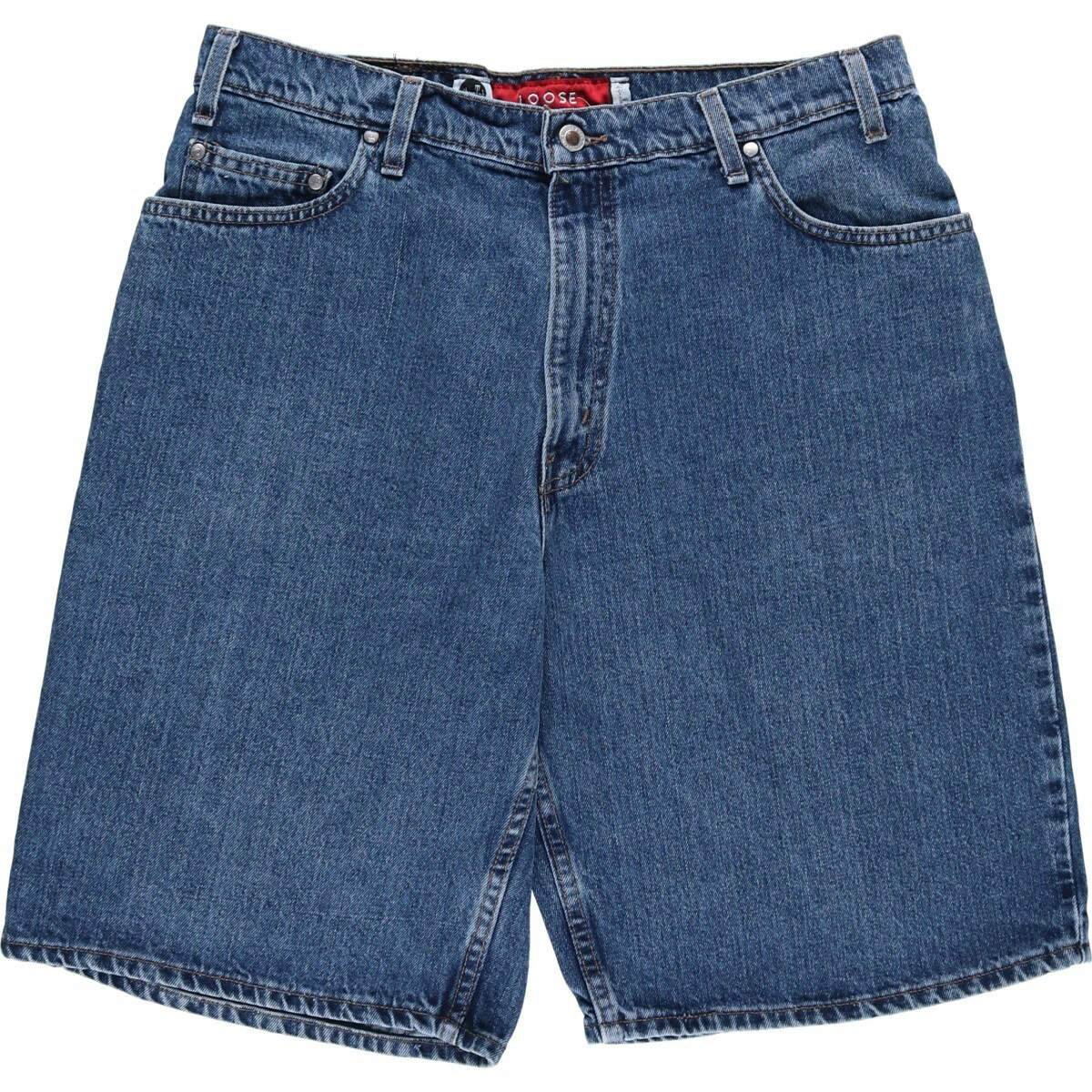 樂天商城 - 古着 90'S リーバイス Levi's SILVER TAB シルバータブ LOOSE FIT デニムショーツ ハーフパンツ ジョーツ USA製 メンズw36相当 ヴィンテージ /eaa478189 【中古】 【260323】 ブルー系 春夏秋