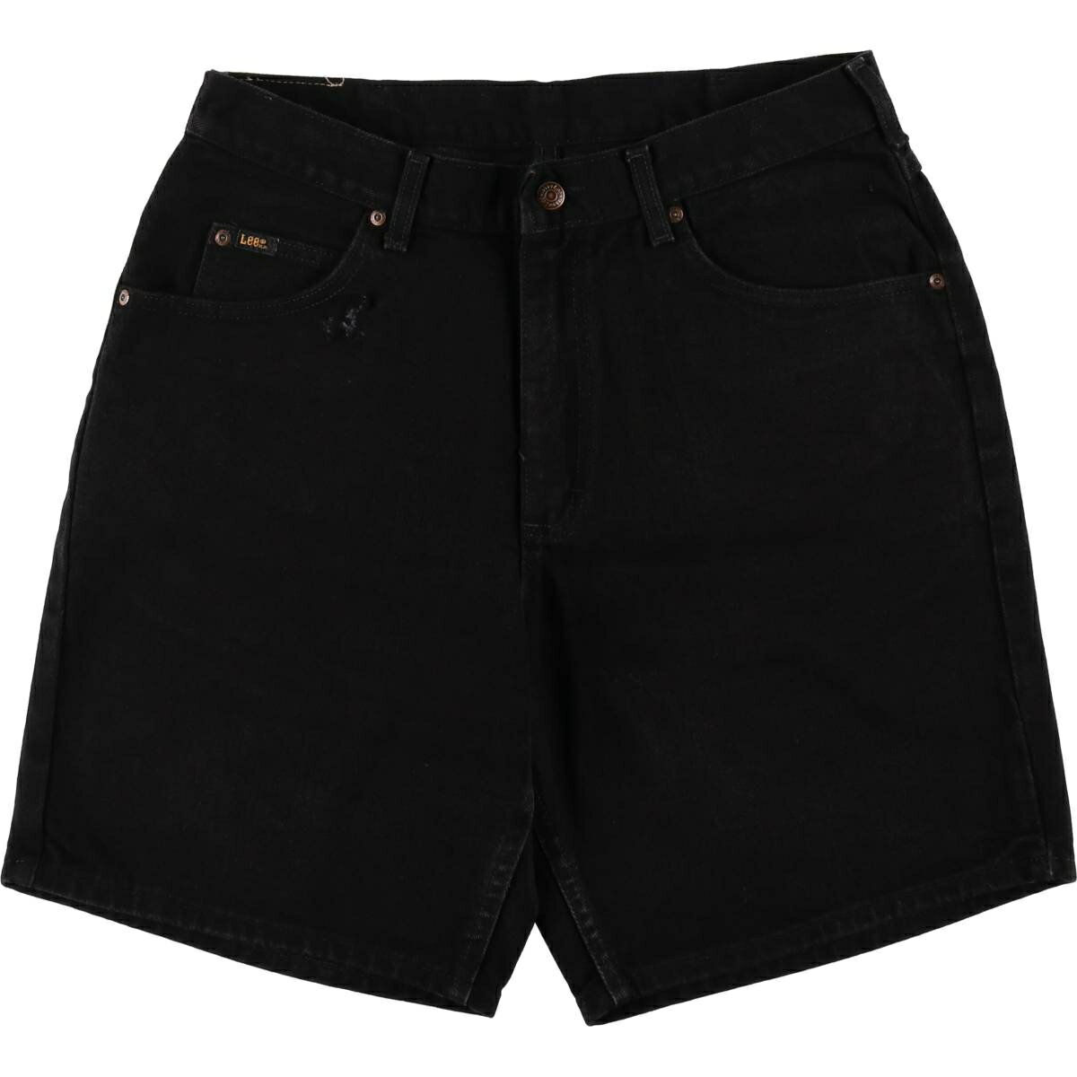 古着 90'S~ リー Lee ブラックデニムショーツ ショートパンツ USA製 メンズw33相当 ヴィンテージ /eaa478197 【中古】 【260406】