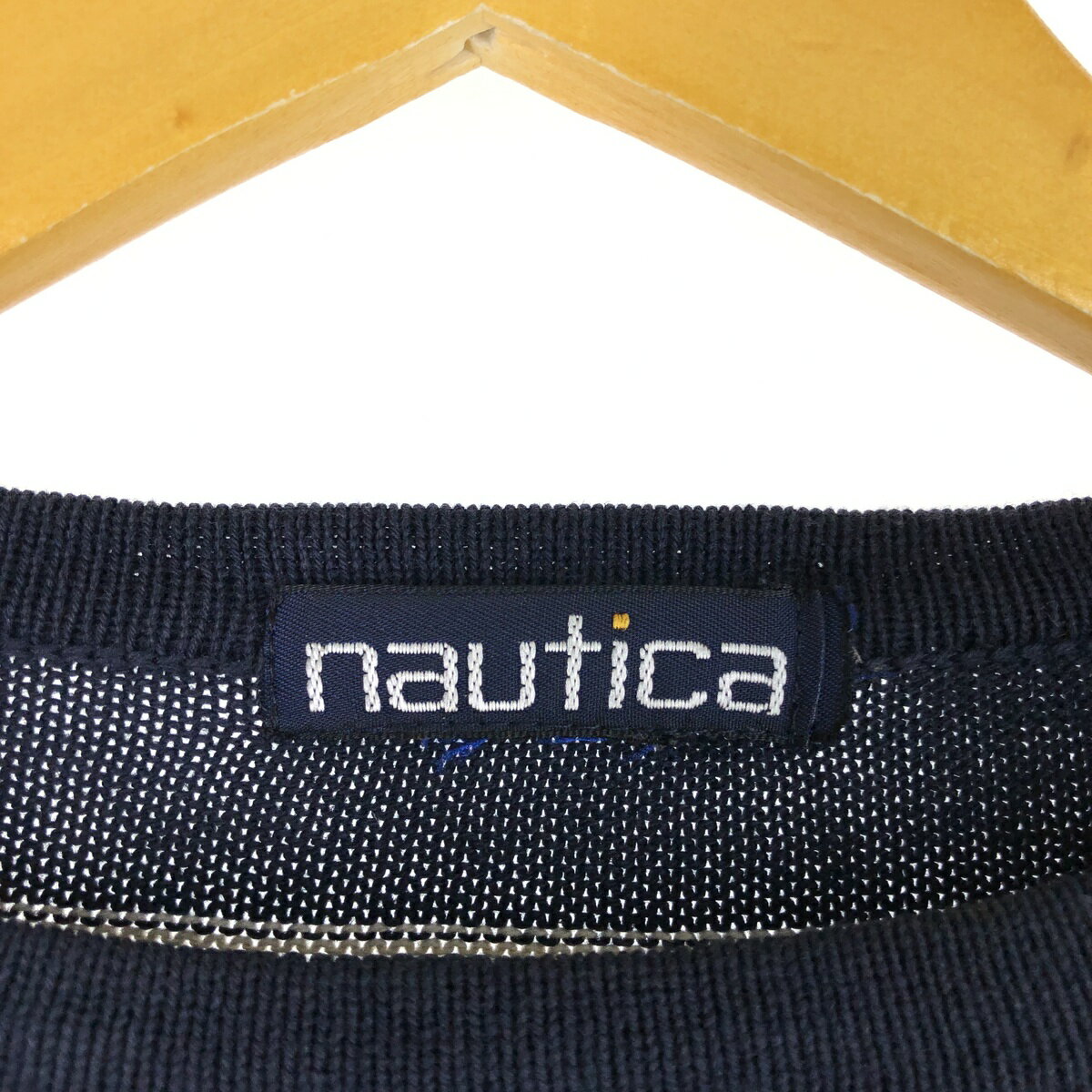 古着 90'S ノーティカ NAUTICA チェック柄 コットンニットセーター 不明 メンズXL相当 ヴィンテージ /eaa479230 【中古】 【241019】 【SS2506_30】