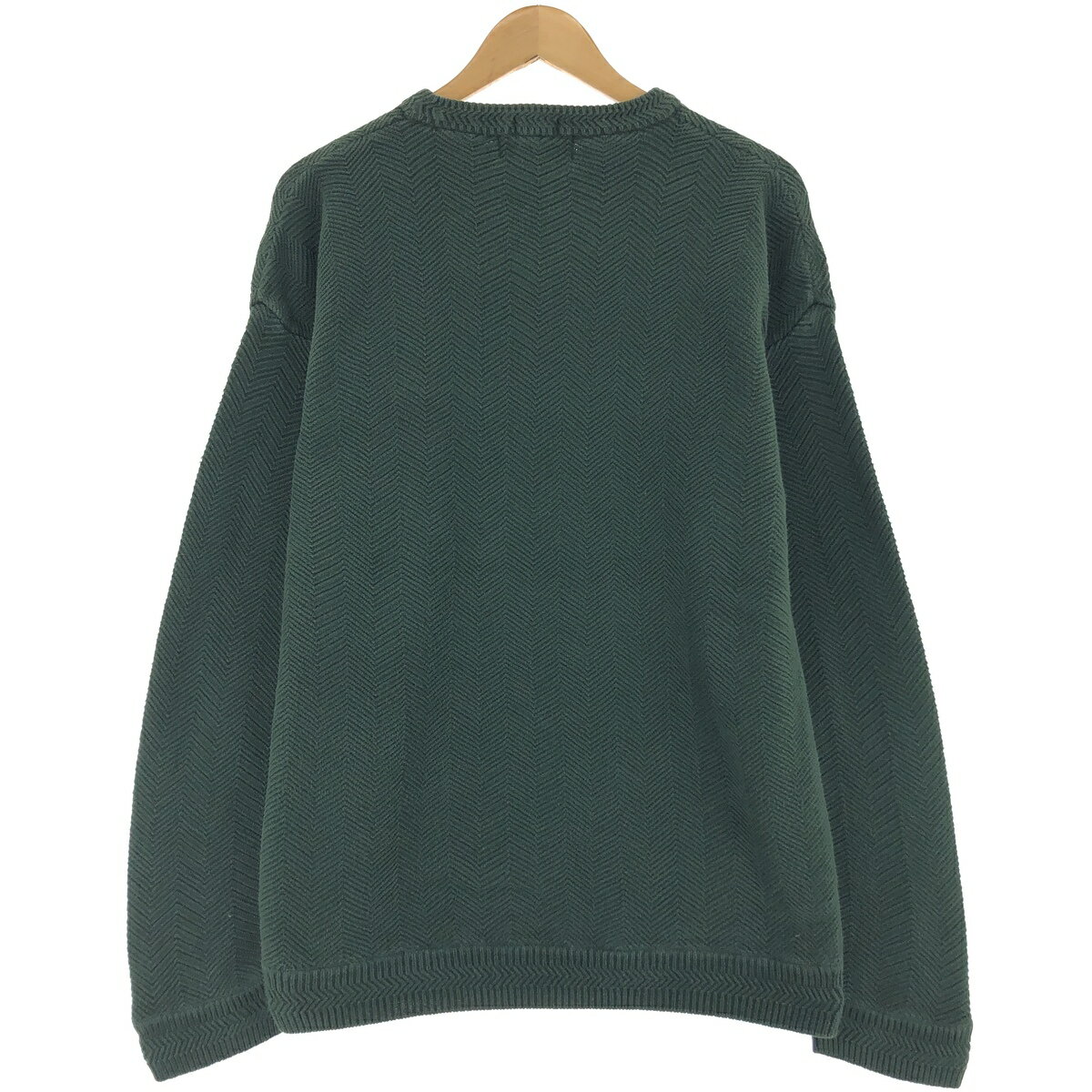 古着 90'S ラルフローレン Ralph Lauren CHAPS チャップス ヘリンボーン コットンニットセーター メンズM相当 ヴィンテージ /eaa479382 【中古】 【241107】 【SS2509_30】