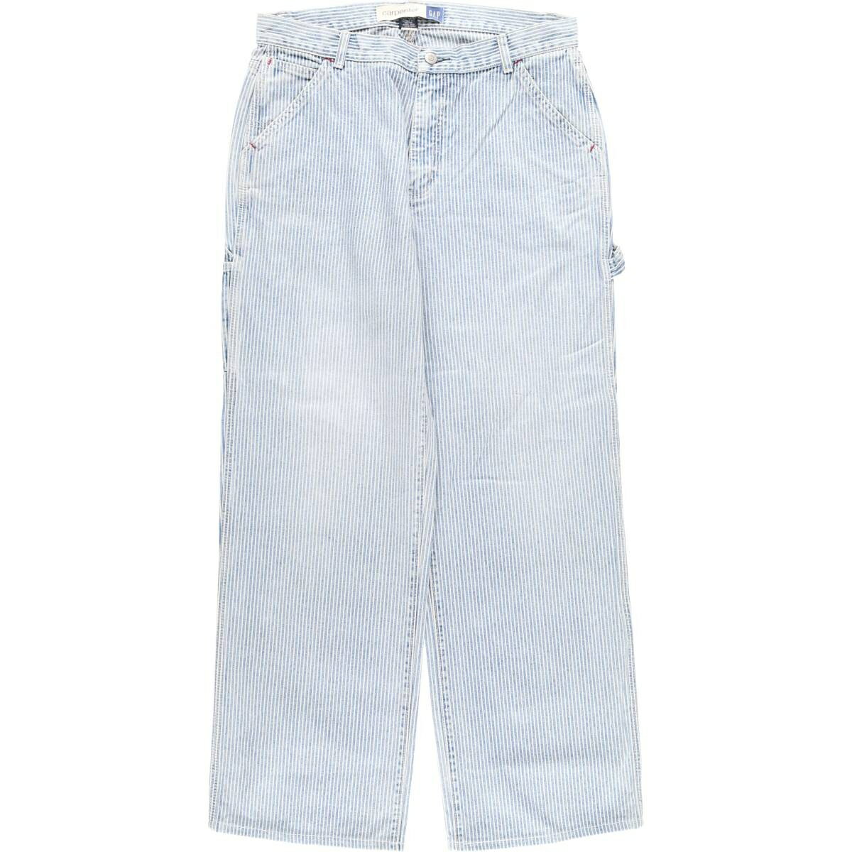 Rakuten - 古着 ギャップ GAP carpenter ストライプ柄 デニム ペインターパンツ レディースXL(w33)相当 /eaa480251 【中古】 【260208】 【Elulu/エルル】 【SS2606_50】