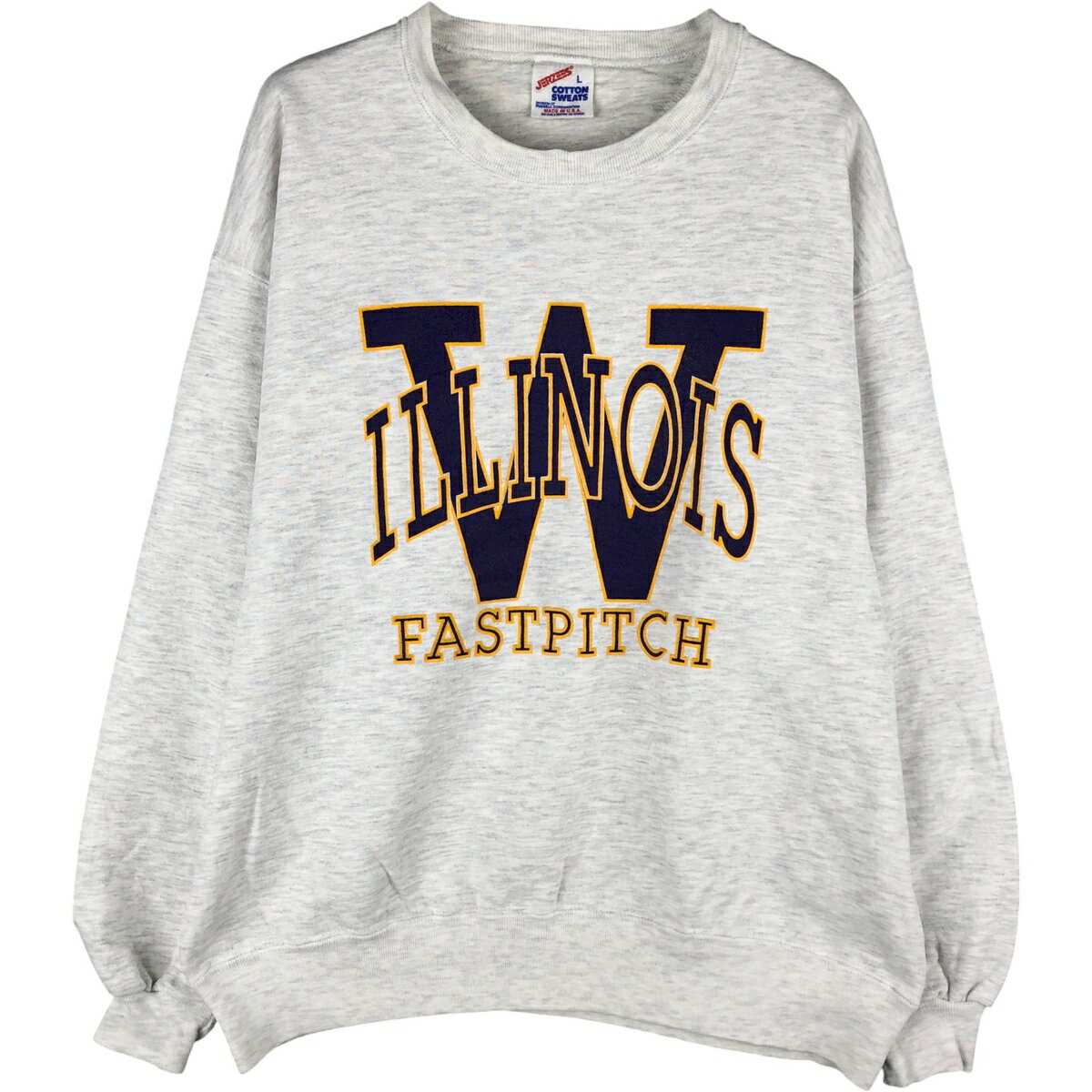 Rakuten - 古着 80~90'S ジャージーズ Jerzees カレッジスウェットシャツ トレーナー USA製 メンズL相当 ヴィンテージ /eaa480348 【中古】 【251129】 【NH-2508】 【SS2603_30】 グレー系 春夏秋冬