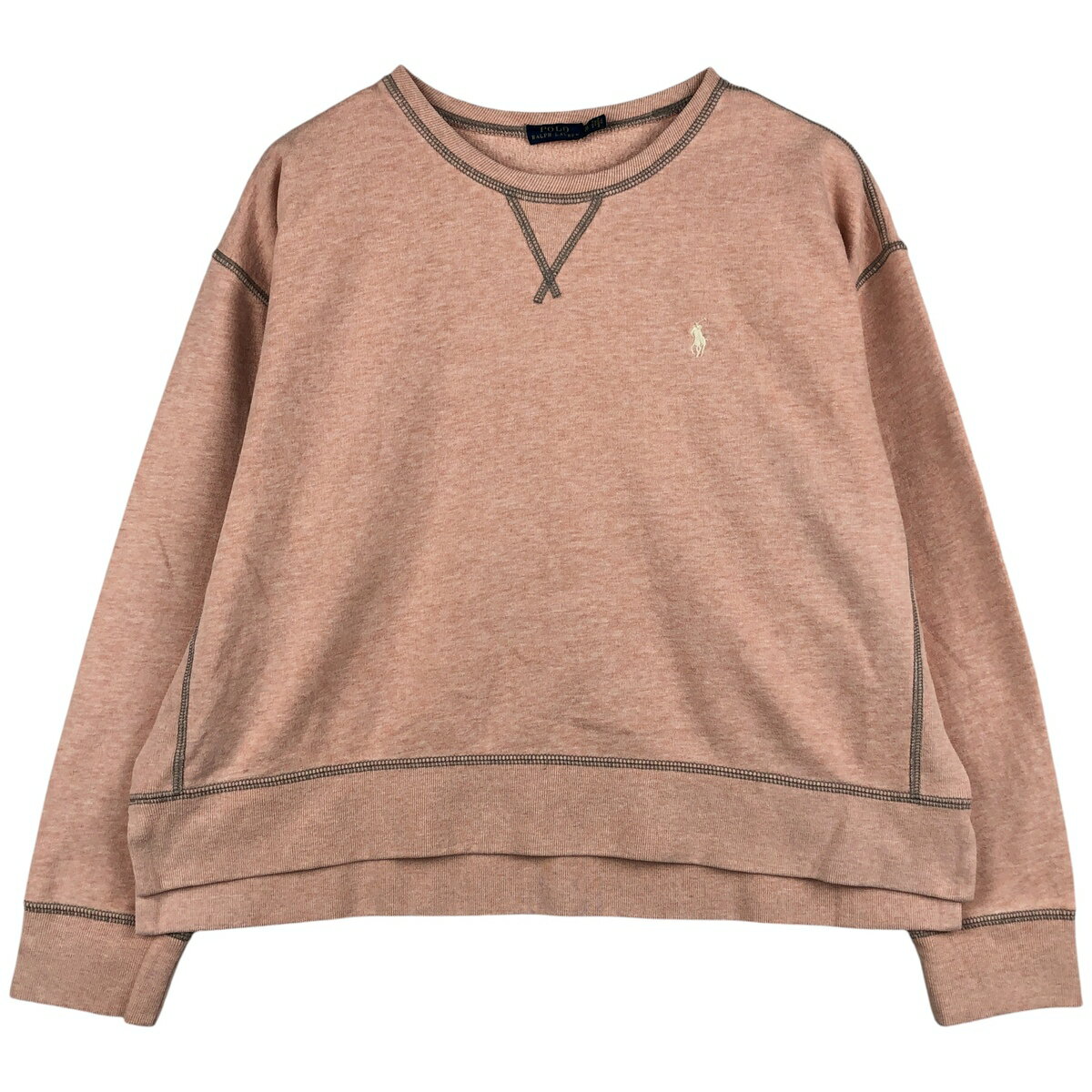 樂天商城 - 古着 ラルフローレン Ralph Lauren POLO RALPH LAUREN ワンポイントロゴスウェットシャツ トレーナー メンズXL相当 /eaa480625 【中古】 【260122】 【NH-2508】 【SS2603_10】 ピンク系 春夏秋冬