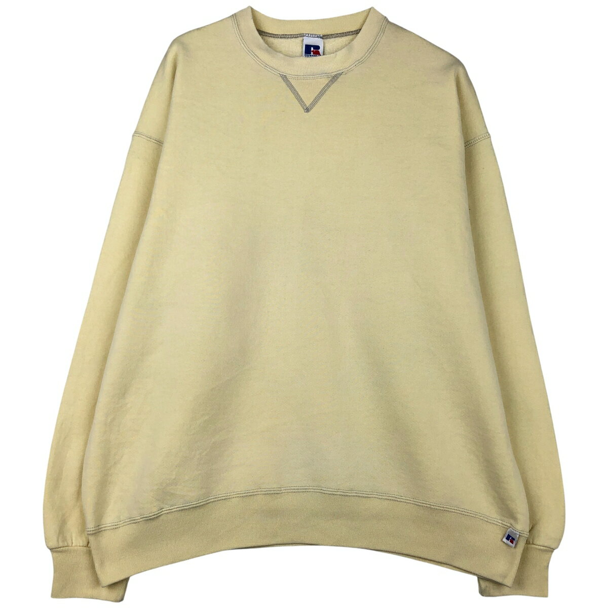 Rakuten - 古着 90'S ラッセル Russell 無地 ブランクスウェットシャツ トレーナー USA製 メンズXL相当 ヴィンテージ /eaa480770 【中古】 【260206】 イエロー系 春夏秋冬