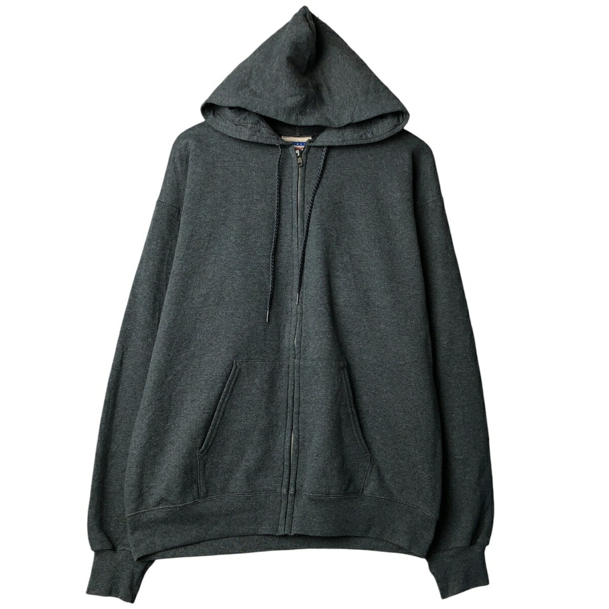 80s 90s イギリス製 チェッカーフラッグ ビンテージ ジップパーカー L 90s old stussy USA製ジップパーカー