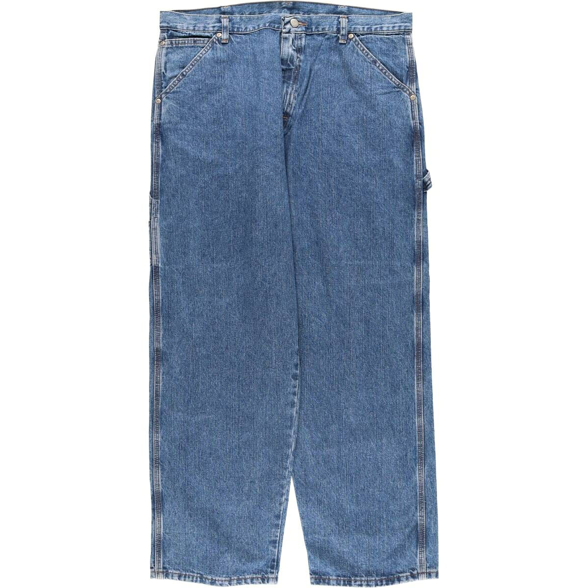 商品詳細 ブランド・Wrangler・ラングラー・ 特徴・ジッパーフライ・スパナポケット・ワイドパンツ・ハンマーループ・ モデル/形状・デニムペインターパンツ・ 素材・コットン:100%・ 色・ブルー系 青色・ 柄・無地・ロゴパッチ・ 生産国・ニカラグア製・ 年代 サイズ・メンズw38・表記サイズ:36×30・ウエスト:97cm・股上:32cm・股下:78.5cm・もも周り:78cm・裾周り:48cm・ コンディション・C・ カテゴリ・メンズ・ボトムス・ロングパンツ・ワーク・ペインターパンツ・ 商品番号・eaa480867・ 取扱店・・ スタッフコメントWrangler デニムペインターパンツ / メンズw38 / 商品番号 eaa480867 USEDデニムですので使用感、擦れ、色落ちなどございますが、まだまだご愛用していただけます。 古着という事をご理解の上ご注文よろしくお願いします。 【状態追記】 ●前、ウエスト周り・両裾に擦れ　右ポケット(口・内袋)・左ポケット(内・口)に汚れ ●後、ウエスト周り左側・両裾に擦れ※状態は当社独自の基準です。 着用感表記サイズウエスト股上股下もも周り裾周り メンズw3836×30(サイズ表記36×30ですが、計測値&着用感でメンズw38相当です)97cm32cm78.5cm78cm48cm ※測定値の若干の誤差はご了承下さい。サイズガイドはこちら ブランドWranglerラングラー 特徴ジッパーフライ / スパナポケット / ワイドパンツ / ハンマーループモデル/形状デニムペインターパンツ素材コットン:100%色ブルー系 青色柄無地 / ロゴパッチ生産国ニカラグア製年代-カテゴリワーク・ペインターパンツ商品番号eaa480867取扱店　　 ラングラーの他の商品を見るワーク・ペインターパンツの他の商品を見る