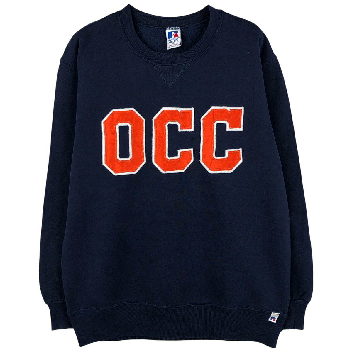 古着 80~90'S ラッセル Russell ATHLETIC カレッジスウェットシャツ トレーナー USA製 メンズM相当 ヴィンテージ /eaa480879 【中古】 【260117】 【NH-2508】