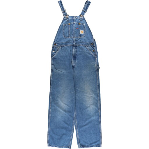 古着 カーハート Carhartt デニムオーバーオール メンズw39相当 /eaa481428 【中古】 【240908】 ss2503_30 古着 カーハート Carhartt デニムオーバーオール メンズw39相当 /eaa481428 【中古】 【240908】 ss2503_30