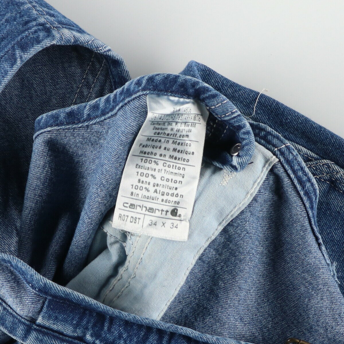 古着 00'S カーハート Carhartt デニムオーバーオール メンズw37相当 /eaa481429 【中古】 【240830】 【WP2405】 【SS2506_30】