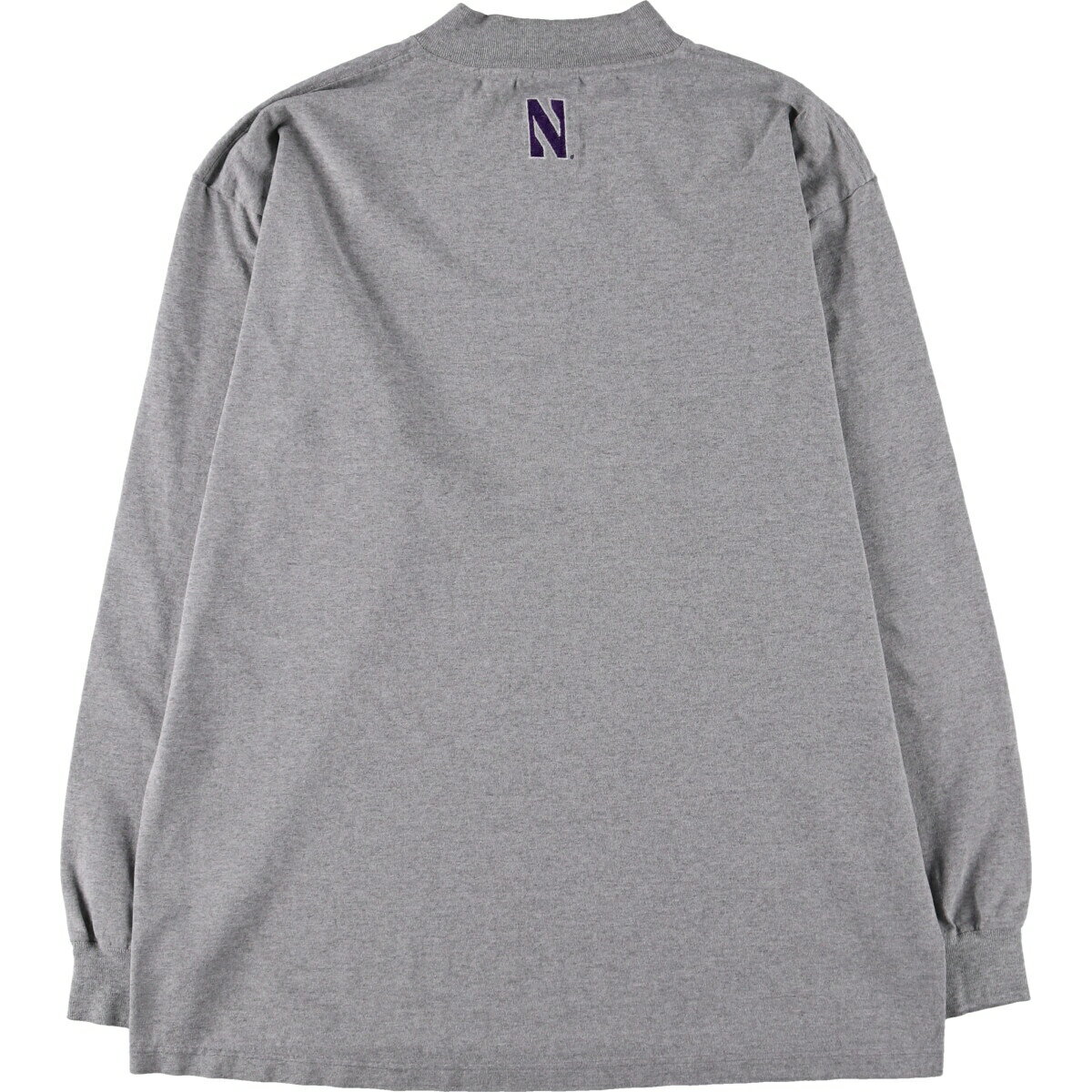 古着 90~00'S カレッジ ハイネック アディダス adidas ロングTシャツ ロンT USA製 メンズL相当 /eaa481435 【中古】 【240909】