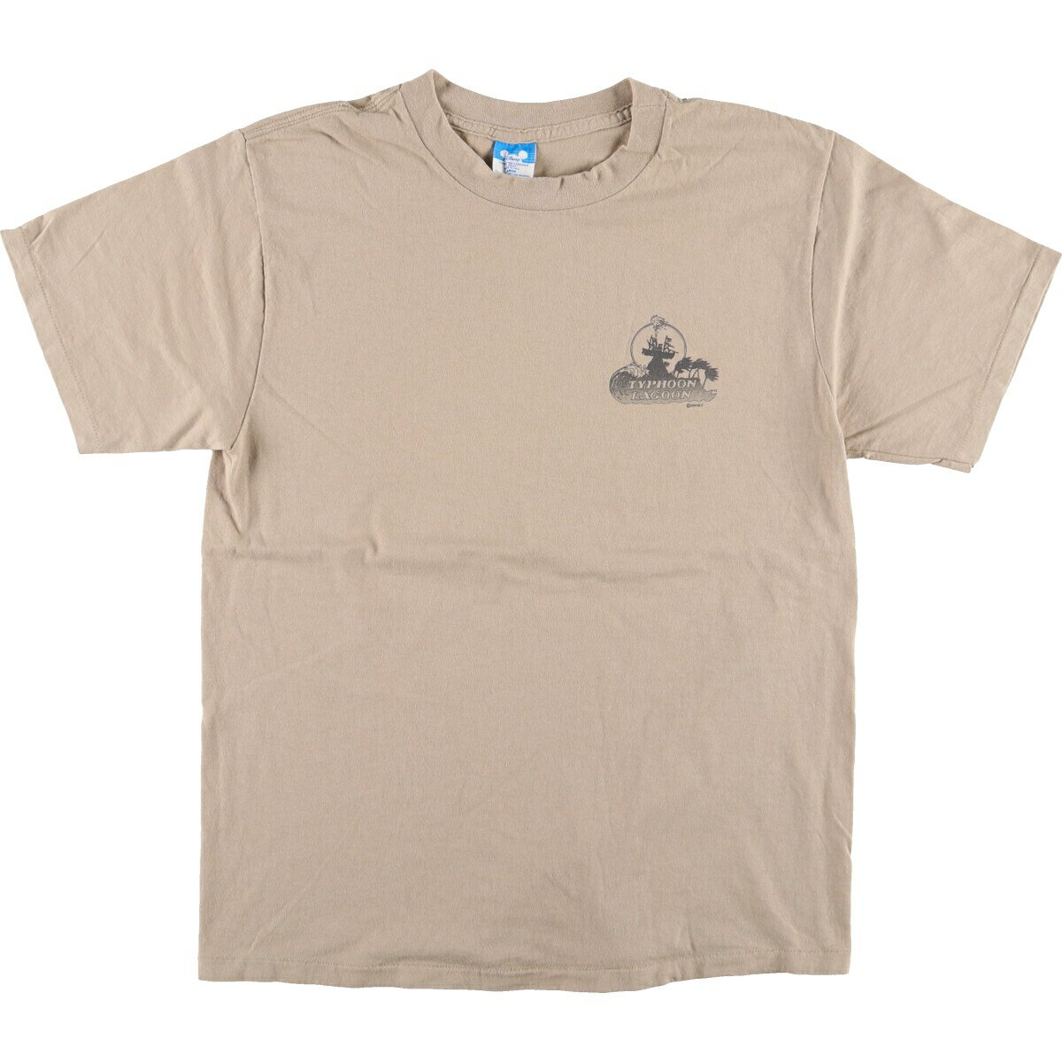 古着 80'S ディズニー Disney TYPHOON LAGOON タイフーンラグーン バックプリント アドバタイジングTシャツ USA製 メンズL相当 ヴィンテージ /eaa481526 【中古】 【240903】 【SS2506_10】