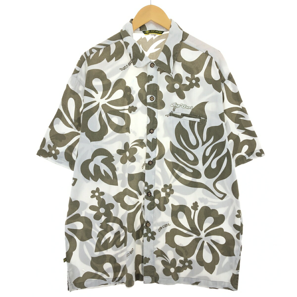 古着 RIP CURL 総柄 ハワイアンアロハシャツ メンズXL相当 /eaa481623 【中古】 【240826】 【SS2509_50】