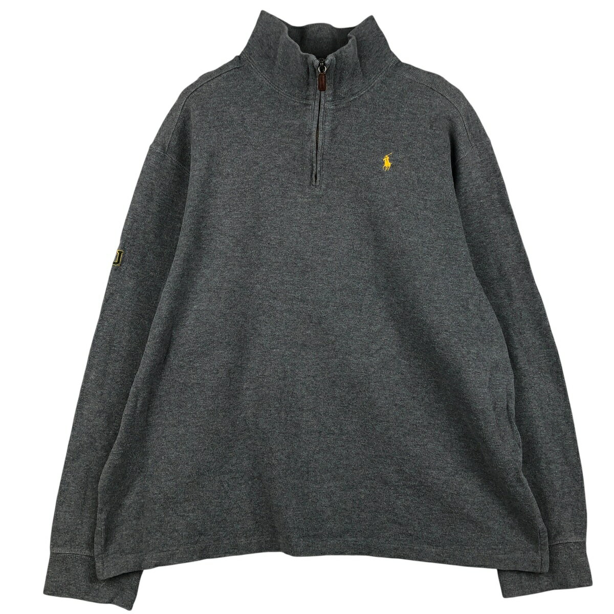 樂天商城 - 古着 ラルフローレン Ralph Lauren POLO by Ralph Lauren ハーフジップスウェットシャツ トレーナー メンズXL相当 /eaa482321 【中古】 【260118】 【NH-2508】 【SS2603_10】 グレー系 春夏秋冬