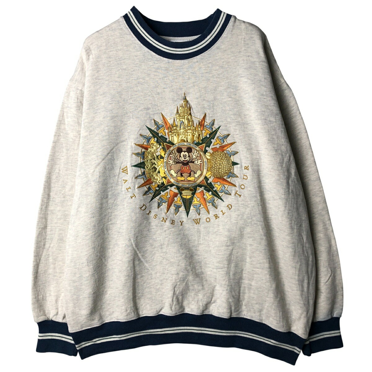 樂天商城 - 古着 ディズニー DISNEY MICKEY MOUSE ミッキーマウス キャラクタースウェットシャツ トレーナー メンズL相当 ヴィンテージ /eaa482507 【中古】 【260118】 【NH-2508】 【SS2603_30】 グレー系 春夏秋冬