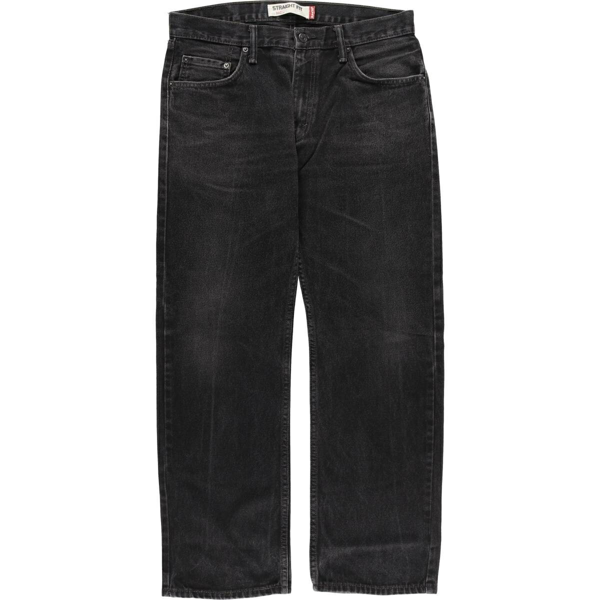 Rakuten - 古着 リーバイス Levi's 505 STRAIGHT FIT ブラックデニム テーパードデニムパンツ メンズw34相当 /eaa482663 【中古】 【260118】 【SS2606_30】