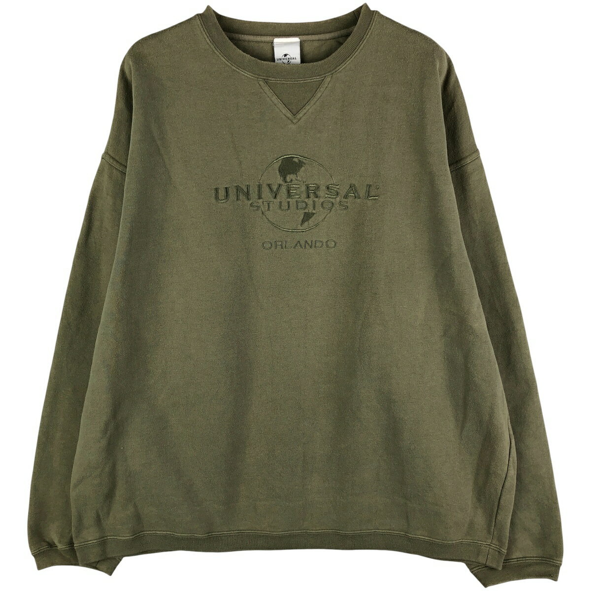 Trainer - 古着 90'S~ UNIVERSAL STUDIO ユニバーサルスタジオ アドバタイジング スウェットシャツ トレーナー メンズXL相当 ヴィンテージ /eaa482737 【中古】 【251130】 【NH-2508】 【SS2603_30】 カーキ系 春夏秋冬