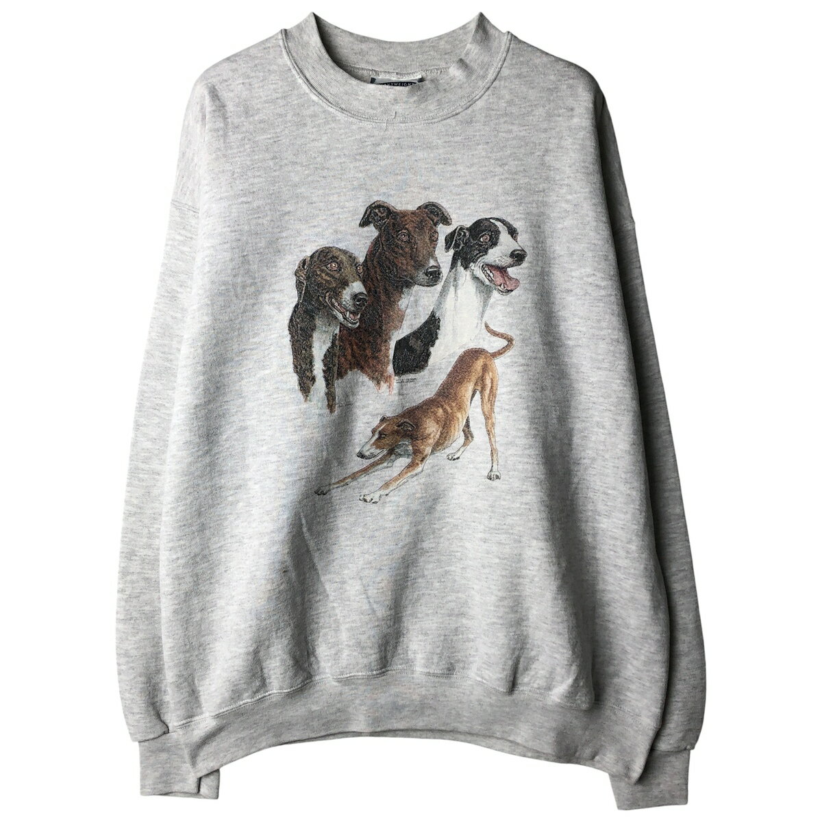 Collaboration - 古着 90~00'S リー Lee grey hound アニマル スウェットシャツ トレーナー メンズL相当 /eaa482806 【中古】 【260118】 【NH-2508】 【SS2603_30】 グレー系 春夏秋冬