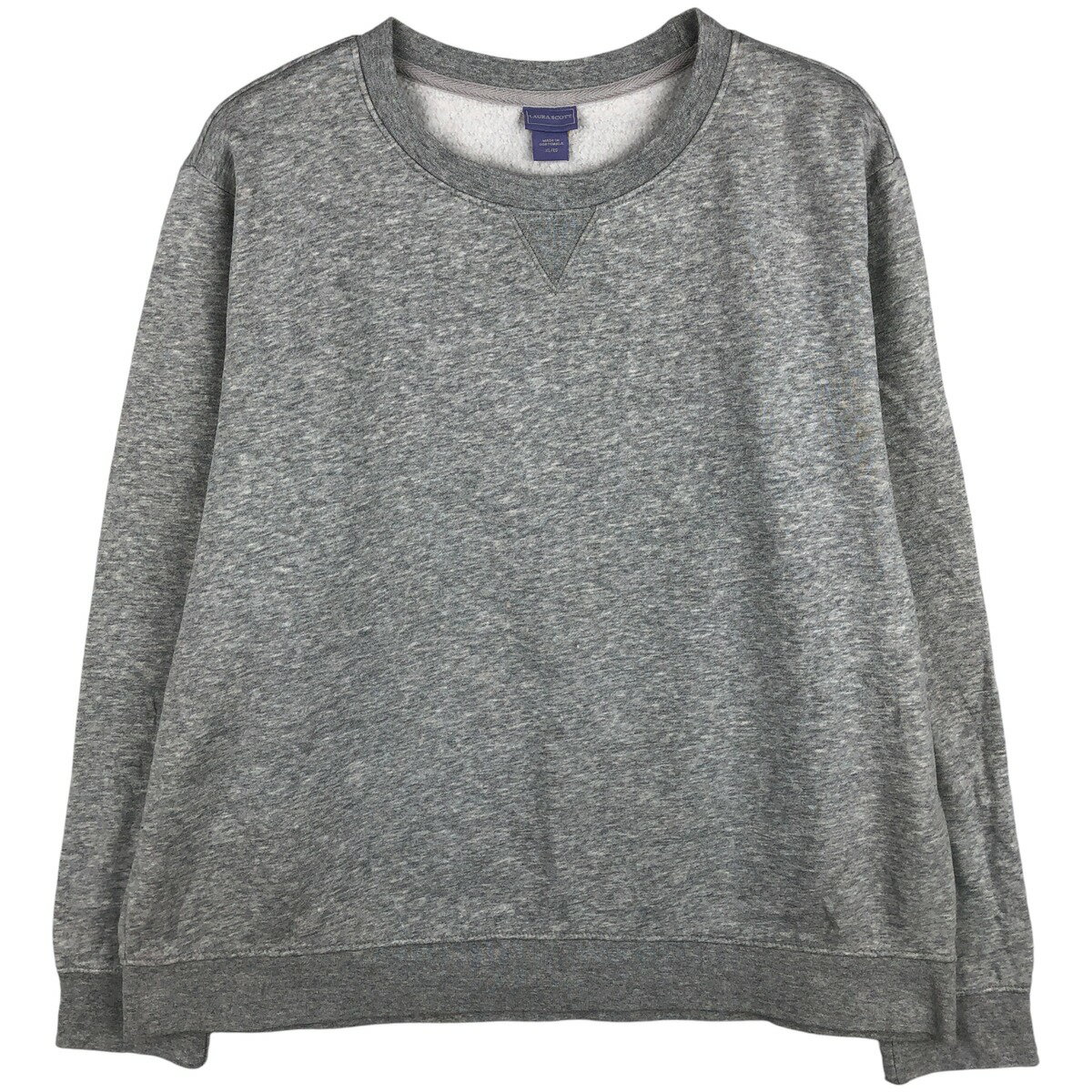 Sweat - 古着 LAURA SCOTT 無地 ブランクスウェットシャツ トレーナー メンズXL相当 /eaa482890 【中古】 【251225】 【NH-2508】 グレー系 春夏秋冬