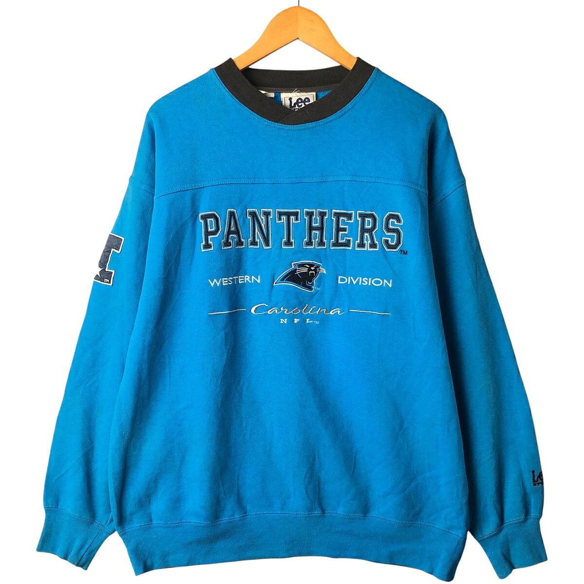 古着 90'S リー Lee SPORT スウェットシャツ トレーナー メンズL相当 NFL CAROLINA PANTHERS カロライナパンサーズ ヴィンテージ /eaa482904 【中古】 【251201】 【SS2603_30】