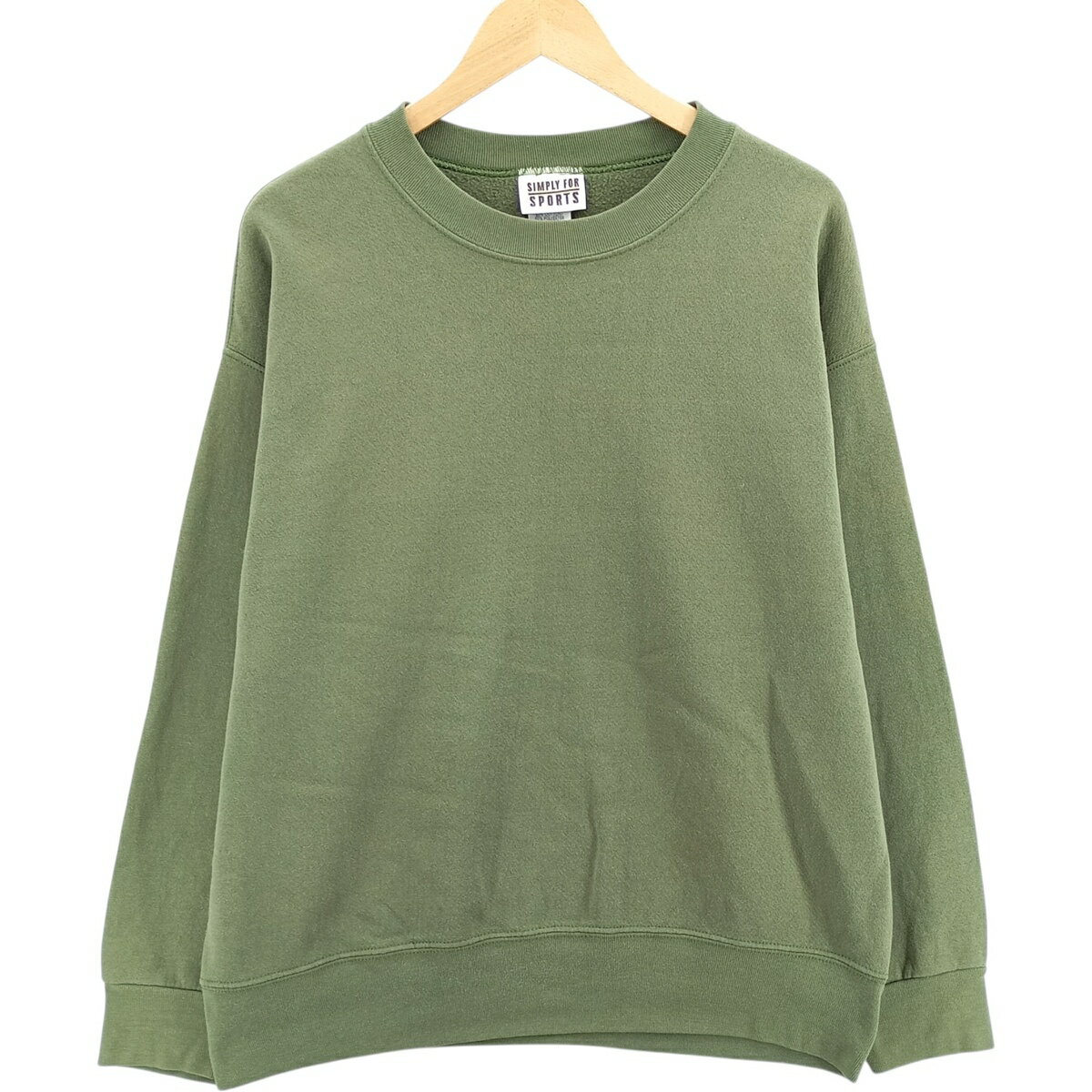 商品詳細 ブランド・SIMPLY FOR SPORTS・ 特徴・クルーネック(丸首)・長袖・ モデル/形状・無地 ブランクスウェットシャツ トレーナー・ 素材・コットン:50%・ポリエステル:50%・ 色・グリーン系 緑色・ 柄・無地・ 生産国・メキシコ製・ 年代 サイズ・メンズL・表記サイズ:L/G・着丈:66cm・身幅:61cm・肩幅:60cm・袖丈:54.5cm・ コンディション・B・ カテゴリ・メンズ・トップス・スウェット・トレーナー・ 商品番号・eaa482986・ 取扱店・ネットショップ・ スタッフコメントSIMPLY FOR SPORTS 無地 ブランクスウェットシャツ トレーナー / メンズL / 商品番号 eaa482986 USEDですので使用感などございますが、まだまだご愛用していただけます。 古着という事をご理解の上ご注文よろしくお願いします。※状態は当社独自の基準です。 着用感表記サイズ着丈身幅肩幅袖丈 メンズLL/G(※着用感、表記サイズは目安です。)66cm61cm60cm54.5cm ※測定値の若干の誤差はご了承下さい。サイズガイドはこちら ブランドSIMPLY FOR SPORTS 特徴クルーネック(丸首) / 長袖 モデル/形状無地 ブランクスウェットシャツ トレーナー 素材コットン:50% / ポリエステル:50% 色グリーン系 緑色 柄無地 生産国メキシコ製 年代- カテゴリトレーナー 商品番号eaa482986 取扱店ネットショップ 　　 SIMPLY FOR SPORTSの他の商品を見るトレーナーの他の商品を見る