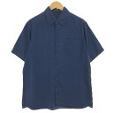 古着 AXIST ワイドカラー 半袖 リネンシャツ メンズM相当 /eaa485112 【中古】 【240826】 【SS2506_10】