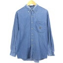 古着 90'S ラルフローレン Ralph Lauren CHAPS チャップス 長袖 ボタンダウンデニムシャツ メンズM相当 ヴィンテージ /eaa485737 【中古】 【240831】 【SS2509_50】