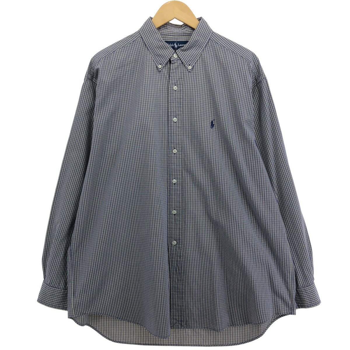 古着 ラルフローレン Ralph Lauren BLAKE 長袖 ボタンダウンチェックシャツ メンズXL相当 /eaa485837 【中古】 【240901】 【ss2601_10】