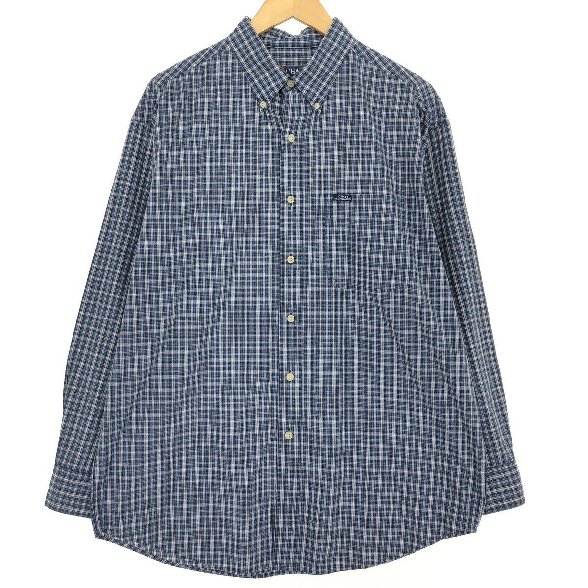 古着 ラルフローレン Ralph Lauren CHAPS チャップス 長袖 ボタンダウンチェックシャツ メンズL相当 /eaa486030 【中古】 【240830】 【SS2506_30】