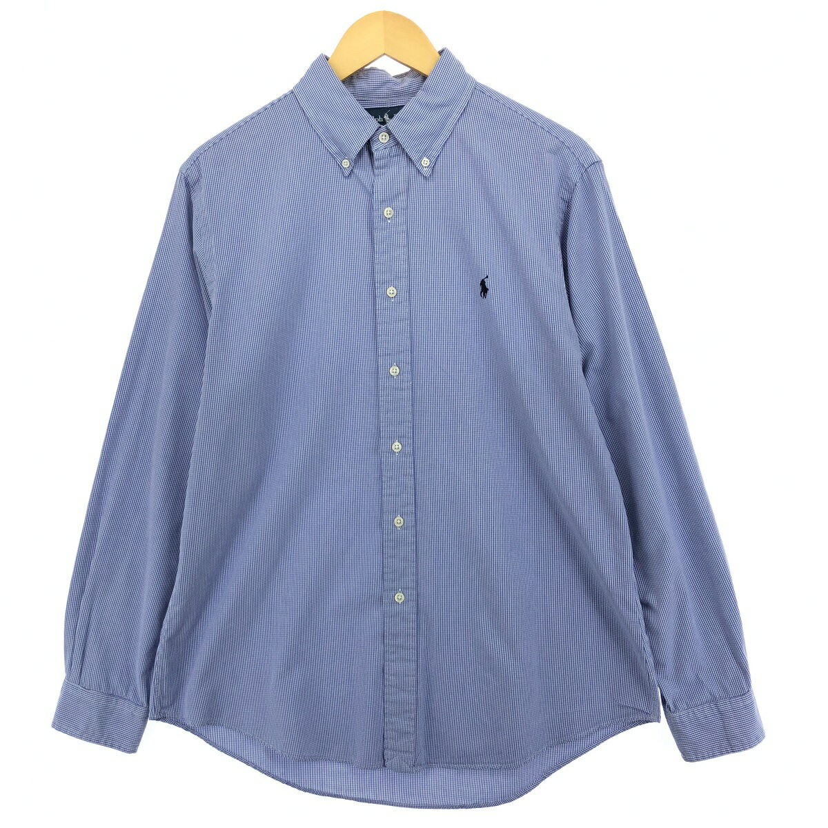 商品詳細 ブランド・Ralph Lauren・ラルフローレン・ 特徴・長袖・ボタンダウン・ モデル/形状・CUSTOM FIT・長袖 ボタンダウンチェックシャツ・ 素材・コットン:100%・ 色・ブルー系 青色・ホワイト系 白色・ 柄・チェック柄・ワンポイント・ 生産国・フィリピン製・ 年代 サイズ・表記サイズ:L・着丈:79cm・身幅:60cm・肩幅:48.5cm・袖丈:64.5cm・ コンディション・C・ カテゴリ・メンズ・トップス・長袖シャツ・長袖ボタンダウンシャツ・ 商品番号・eaa486111・ 取扱店・・ スタッフコメントRalph Lauren CUSTOM FIT 長袖 ボタンダウンチェックシャツ / 商品番号 eaa486111 USEDですので使用感などございますが、まだまだご愛用していただけます。 古着という事をご理解の上ご注文よろしくお願いします。 【状態追記】 ●内側、左右脇下に制汗剤残り※状態は当社独自の基準です。 表記サイズ着丈身幅肩幅袖丈 L(※着用感、表記サイズは目安です。)79cm60cm48.5cm64.5cm ※測定値の若干の誤差はご了承下さい。サイズガイドはこちら ブランドRalph Laurenラルフローレン 特徴長袖 / ボタンダウンモデル/形状CUSTOM FIT / 長袖 ボタンダウンチェックシャツ素材コットン:100%色ブルー系 青色 / ホワイト系 白色柄チェック柄 / ワンポイント生産国フィリピン製年代-カテゴリ長袖ボタンダウンシャツ商品番号eaa486111取扱店　　 ラルフローレンの他の商品を見る長袖ボタンダウンシャツの他の商品を見る