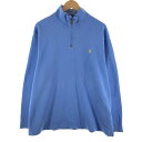 古着 ラルフローレン Ralph Lauren POLO RALPH LAUREN ハーフジップスウェットシャツ トレーナー メンズXXL相当 /eaa486662 【中古】 【241020】 【SS2506_30】(4)