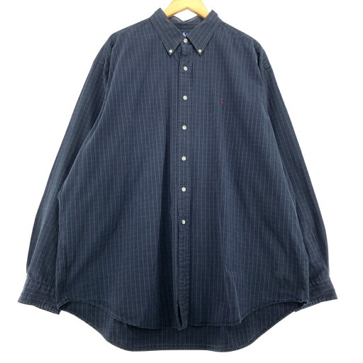 古着 ラルフローレン Ralph Lauren BLAKE 長袖 ボタンダウンチェックシャツ メンズXXL相当 /eaa487732 【中古】 【240914】 【SS2506_30】 古着 ラルフローレン Ralph Lauren BLAKE 長袖 ボタンダウンチェックシャツ メンズXXL相当 /eaa487732 【中古】 【240914】 【SS2506_30】