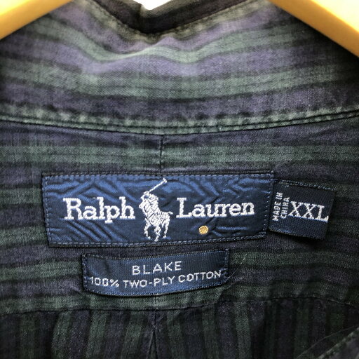 古着 ラルフローレン Ralph Lauren BLAKE 長袖 ボタンダウンチェックシャツ メンズXXL相当 /eaa487732 【中古】 【240914】 【SS2506_30】