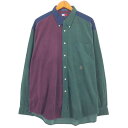 古着 90'S~ トミーヒルフィガー TOMMY HILFIGER クレイジーパターン 長袖 ボタンダウン コーデュロイシャツ メンズXL相当 ヴィンテージ /eaa488436 【中古】 【240920】 【SS2506_30】(4)