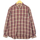古着 エディーバウアー Eddie Bauer 長袖 ボタンダウン フランネルチェックシャツ メンズL相当 /eaa488497 【中古】 【240921】(4)