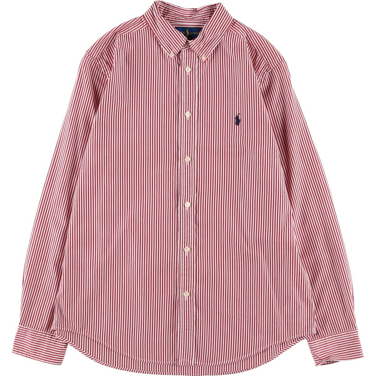 古着 ラルフローレン Ralph Lauren 長袖 ボタンダウンストライプシャツ レディースXL相当 /eaa488861 【中古】 【240922】 【SS2506_30】
