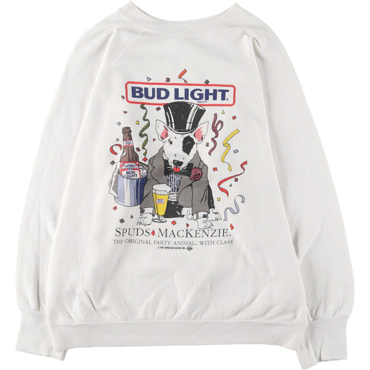 華麗 古着 XL カナダ製 スウェット バドワイザー BUDWEISER 90