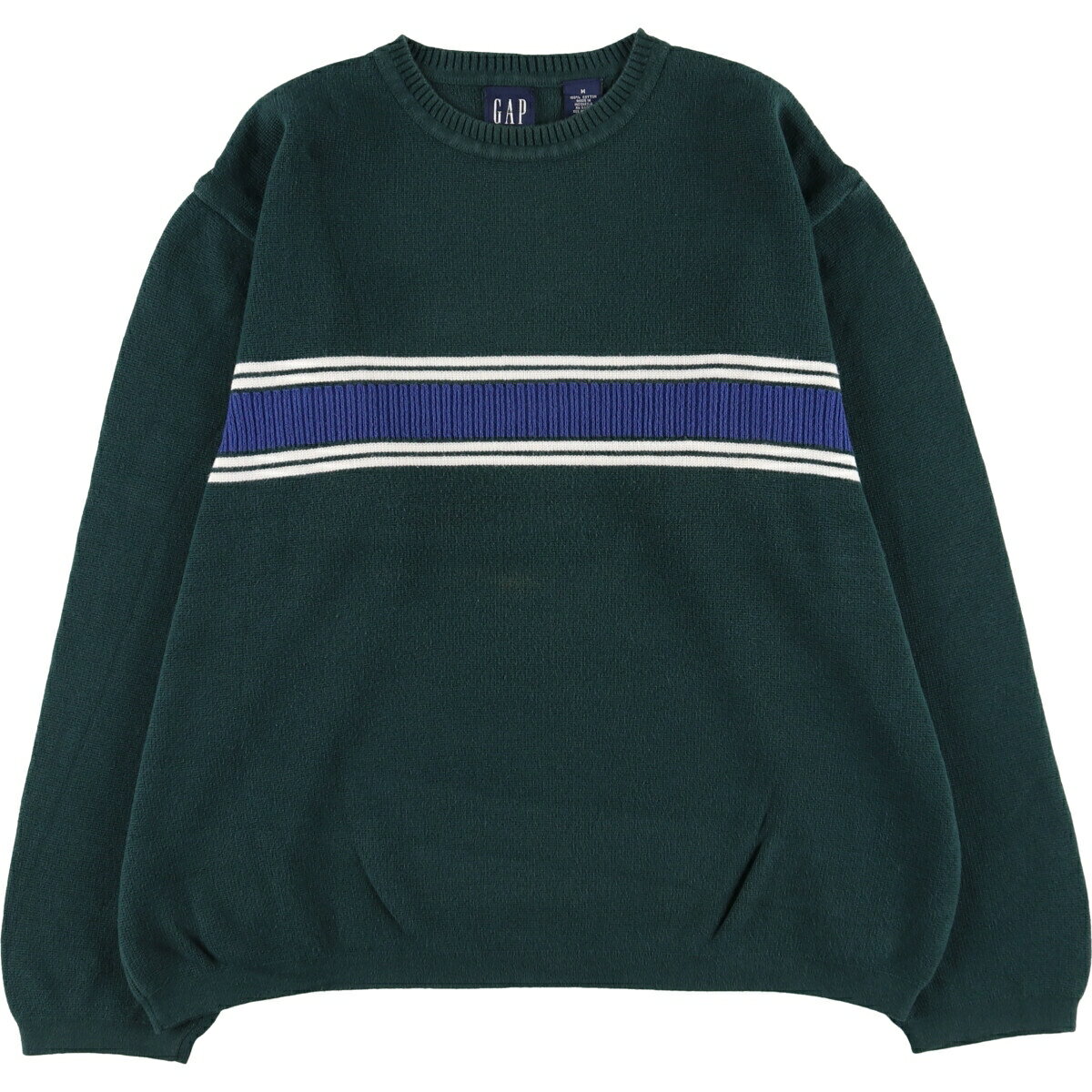 古着 90年代 ギャップ GAP 総柄 コットンニットセーター メンズL相当 