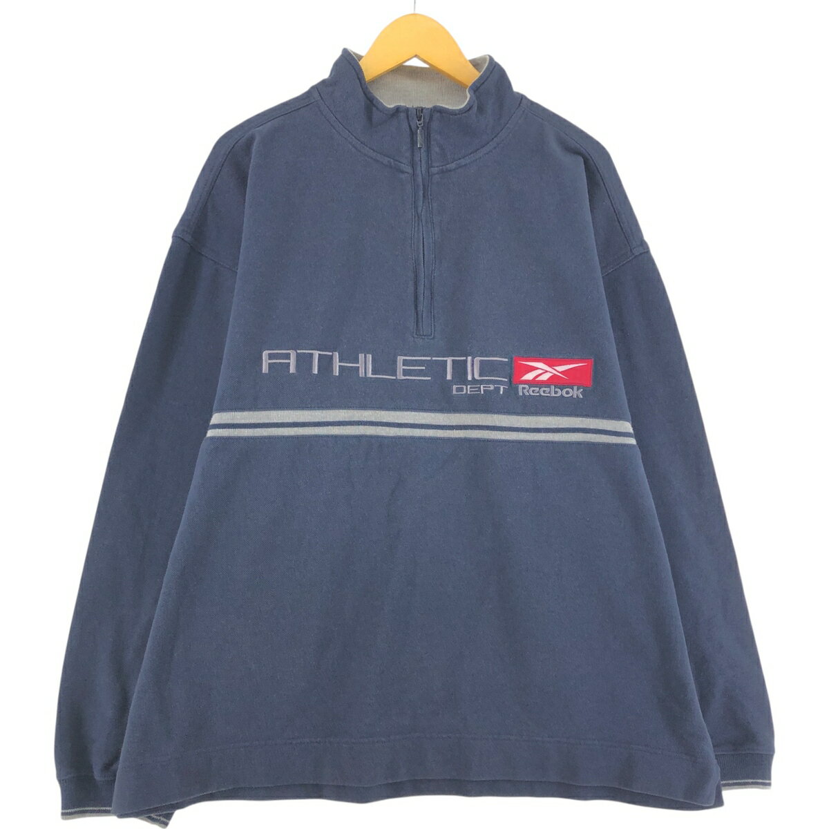 古着 リーボック Reebok ハーフジップスウェットシャツ トレーナー メンズXL相当 /eaa489919 【中古】 【250113】 【ss2601_10】(4.0)