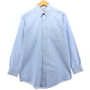 古着 ブルックスブラザーズ Brooks Brothers Est.1818 長袖 ボタンダウンストライプシャツ メンズM相当 /eaa490046 【中古】 ...