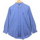 古着 ラルフローレン Ralph Lauren CLASSIC FIT 長袖 ボタンダウンシャツ メンズL相当 /eaa490065 【中古】 【240923】