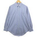 古着 ブルックスブラザーズ Brooks Brothers MAKERS 長袖 ボタンダウンストライプシャツ USA製 メンズL相当 /eaa490164 【中...