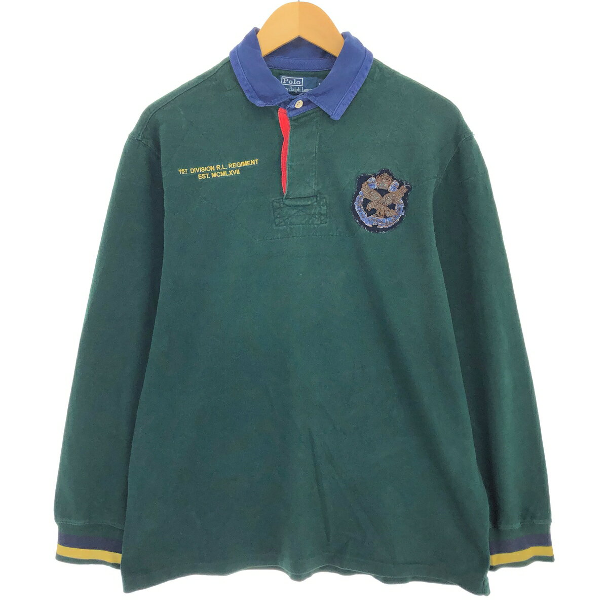 古着 ラルフローレン Ralph Lauren POLO by Ralph Lauren 長袖 ラガーシャツ メンズL相当 /eaa490310 【中古】 【241026】 【SS2506_10】(4)