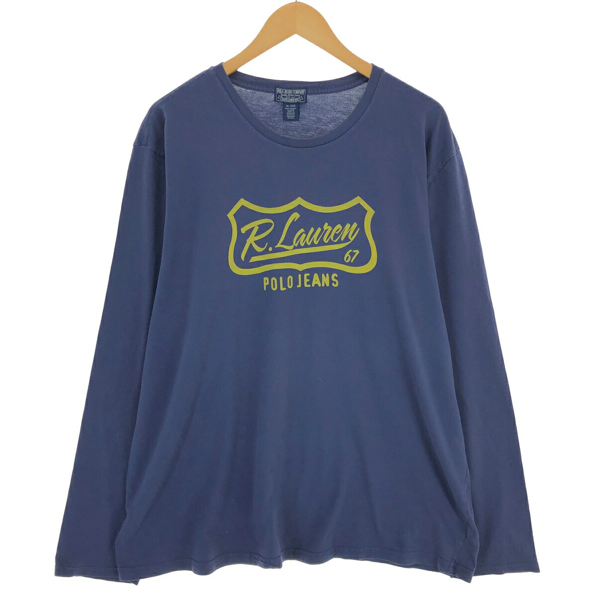 古着 ラルフローレン Ralph Lauren POLO JEANS COMPANY ロングTシャツ ロンT メンズXL相当 /eaa490651 【中古】 【241004】 【SS2509_30】