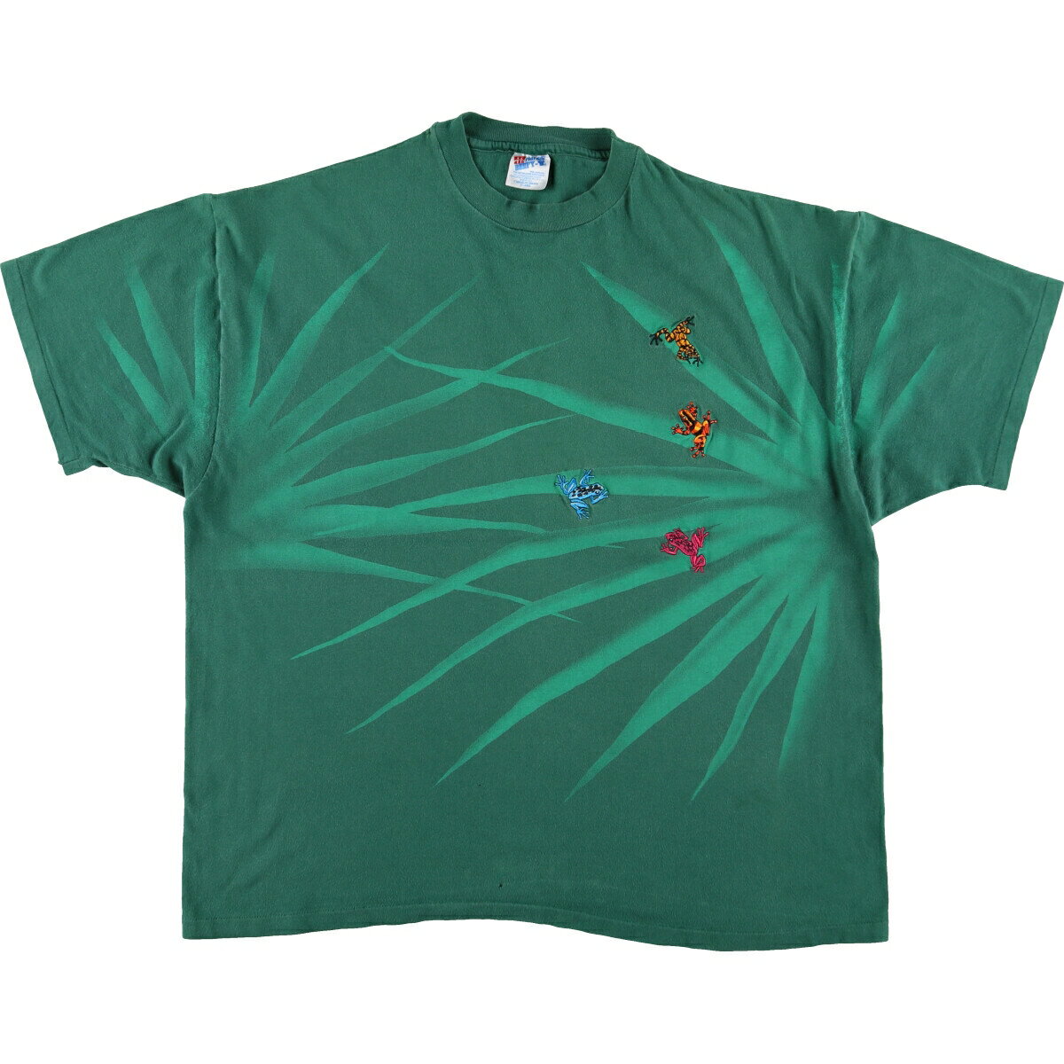 Rakuten - 古着 90'S ヘインズ Hanes BEEFY-T カエル柄 アニマルTシャツ USA製 メンズXXL相当 ヴィンテージ /eaa490699 【中古】 【241012】 【SS2603_10】